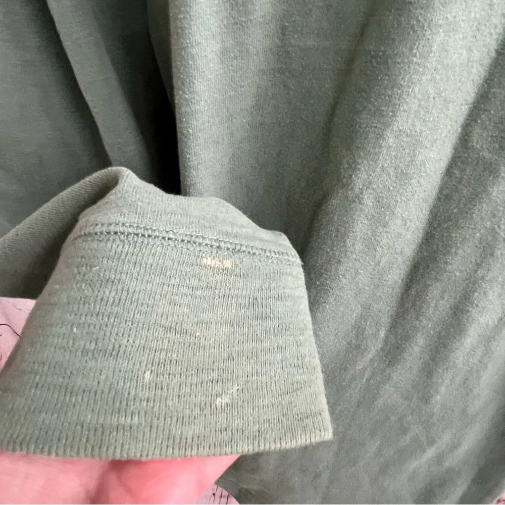 J Crew ringspun cotton pullover size XL green